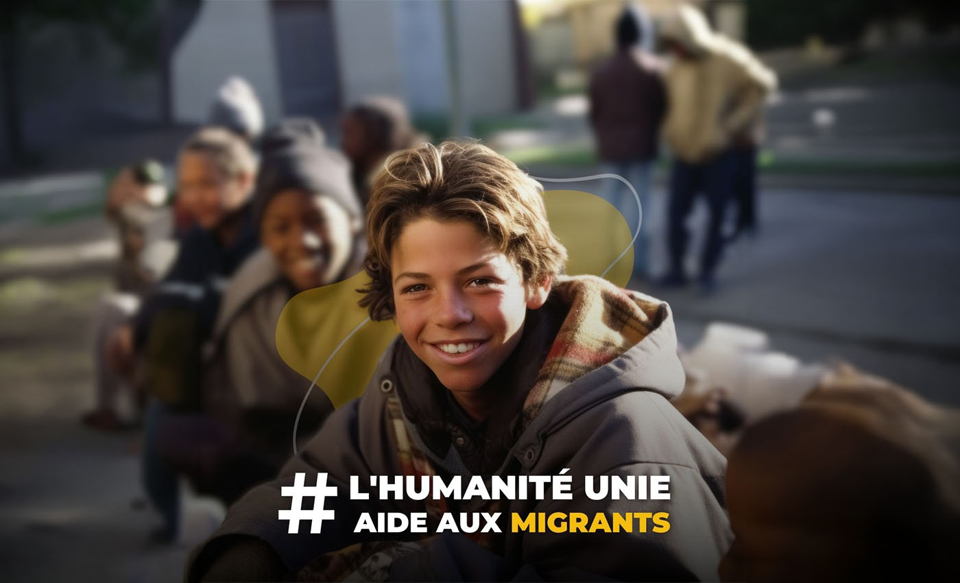 Aide humanitaire apportée à des personnes réfugiées
